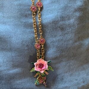 Vintage Lunch at the Ritz Rose necklace